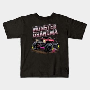 Monster Truck Grandma Monster Truck Are My Jam Truck Lovers Kids T-Shirt